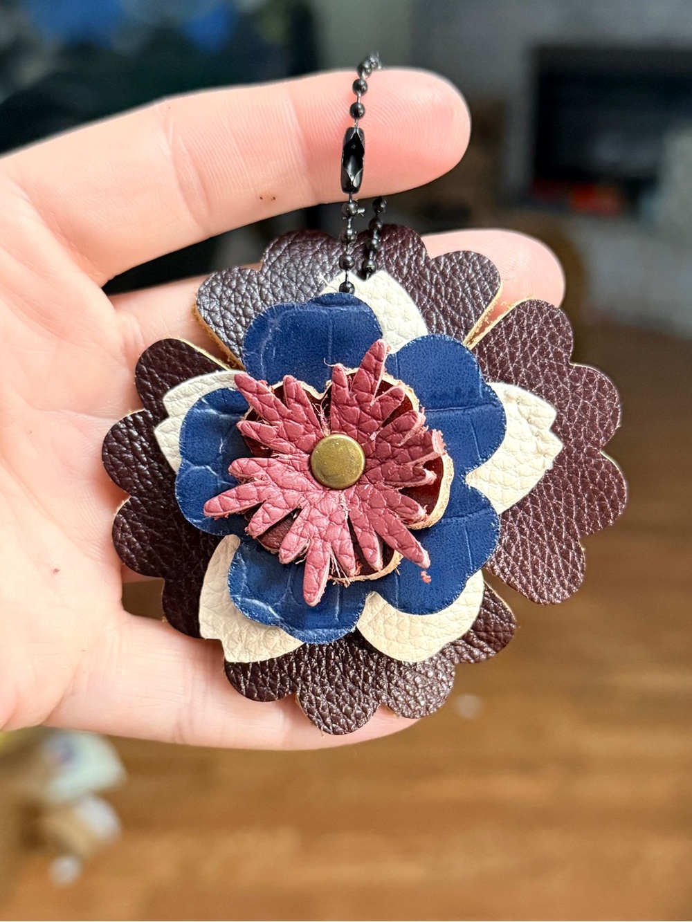 Handmade Floral Bag Charm